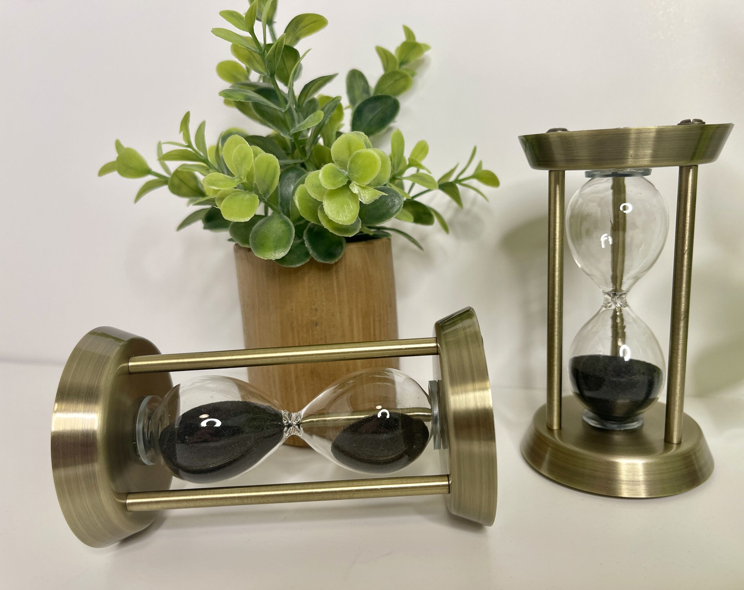 Vintage Metal Hourglass