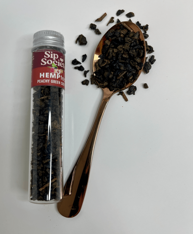 Hemp CBD Apricot Peach Green Tea - Image 2