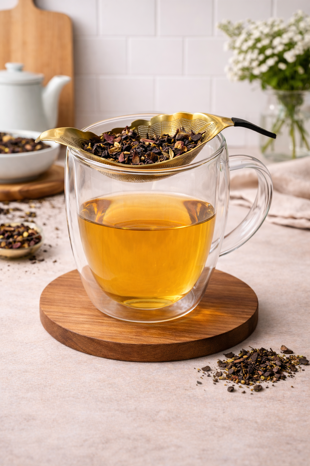 YEZI Leaf Shaped Tea Strainer by O1Living - Image 2